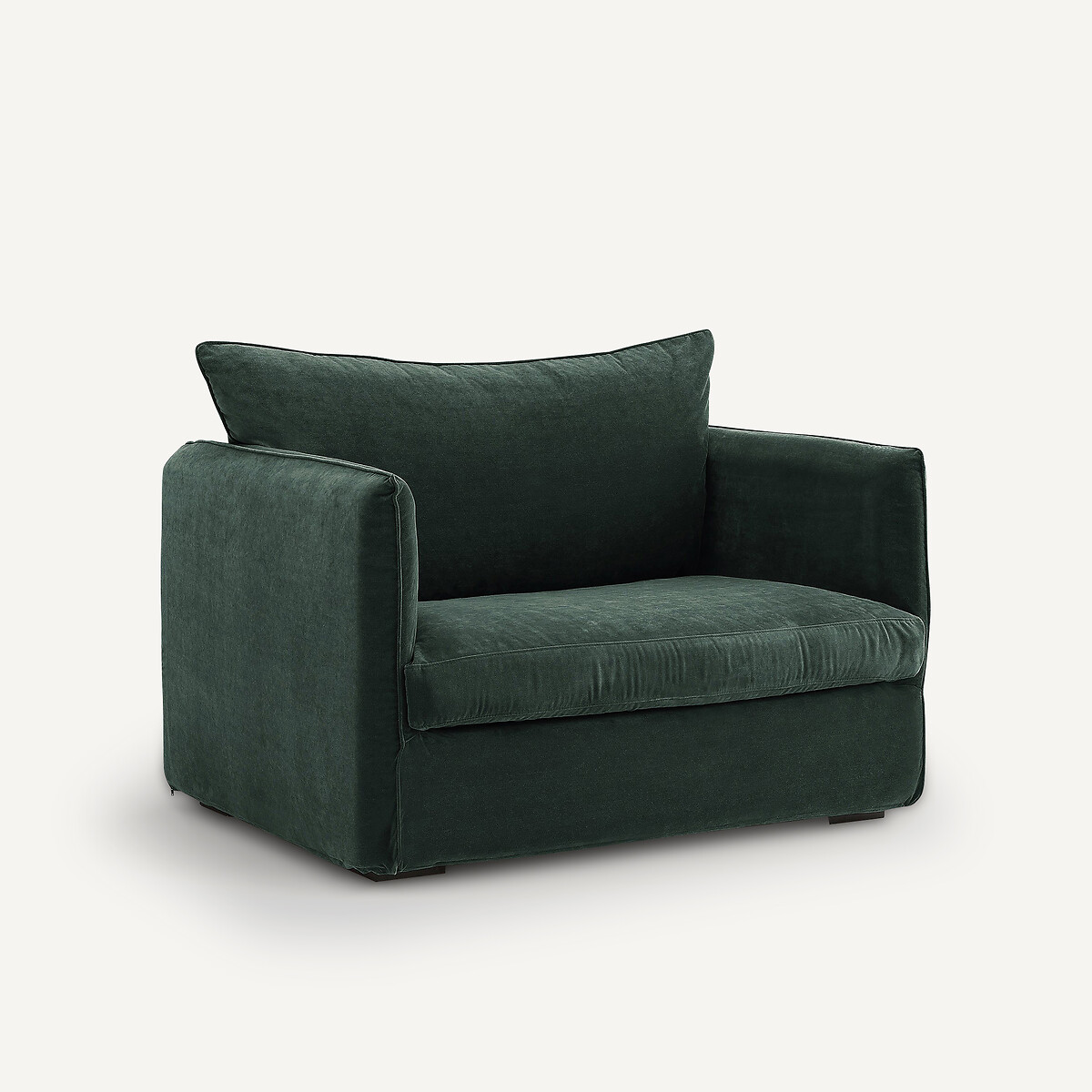 Fauteuil in fluweel, Neo Chiquito groen , AM.PM