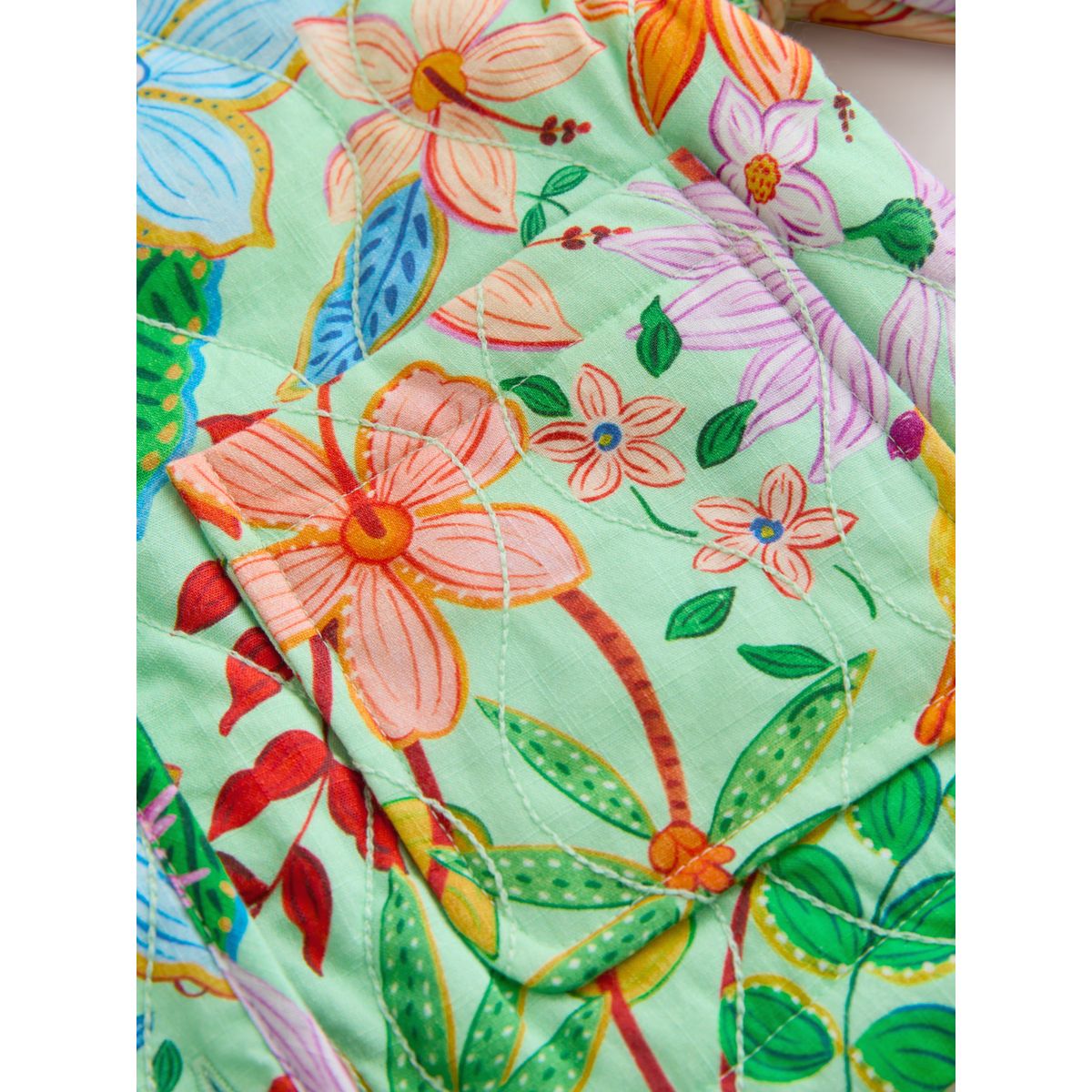 Veste matelassée à imprimé floral lumineux, NEXT