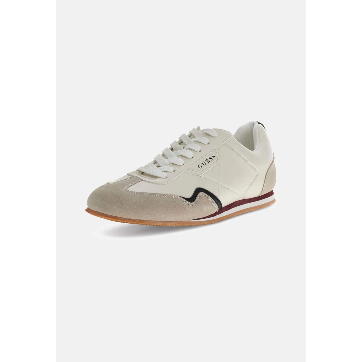 Baskets De Running En Cuir Mélangé Olmo blanc, GUESS