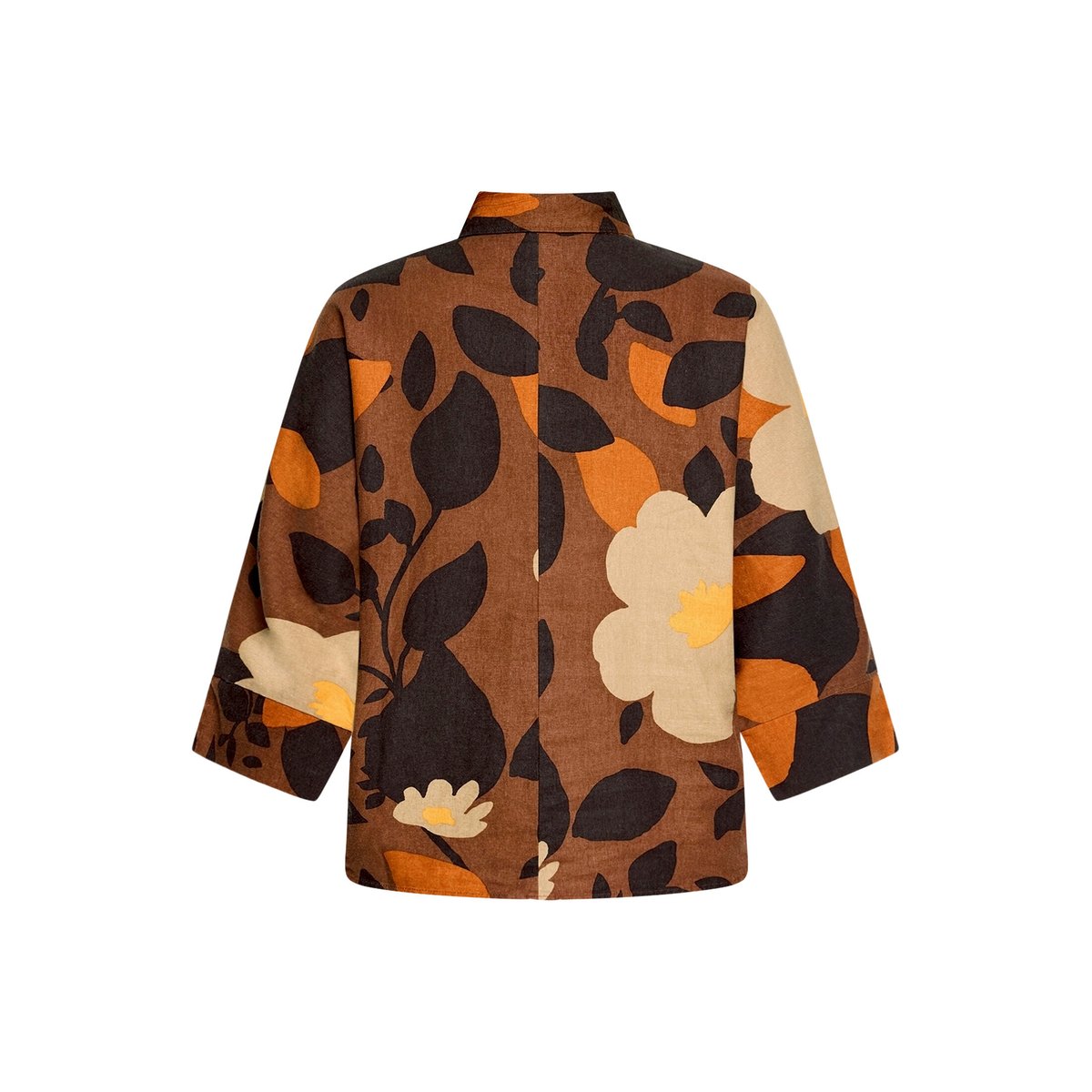 Chemisier oversize à motifs marron/marron, CARTOON