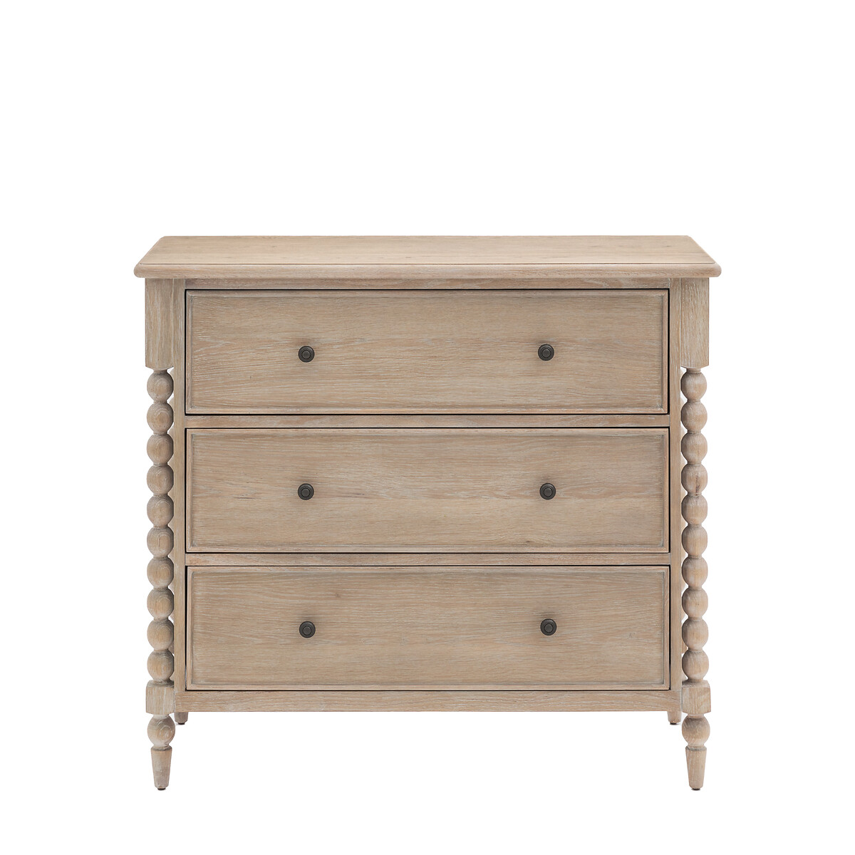 Ames Oak 3 Drawer Chest with Pompom Legs oak, ÉDITÉ