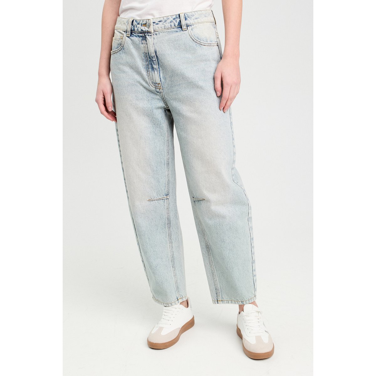 Jeans balloon denim bleach, CACHE CACHE