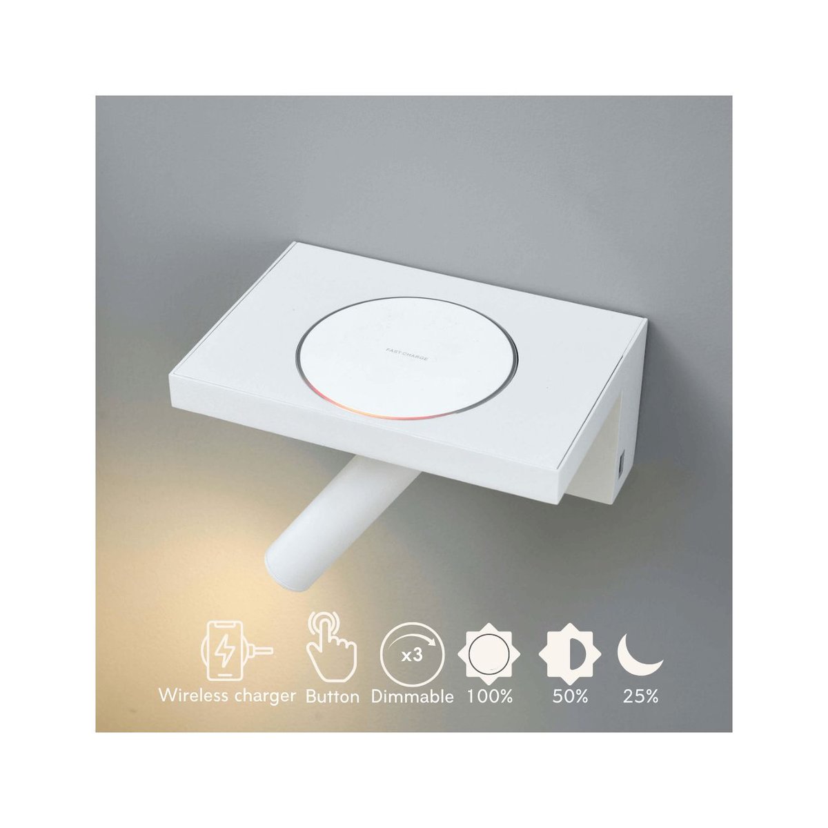 Applique murale moderne - NARO blanc, KOSILUM
