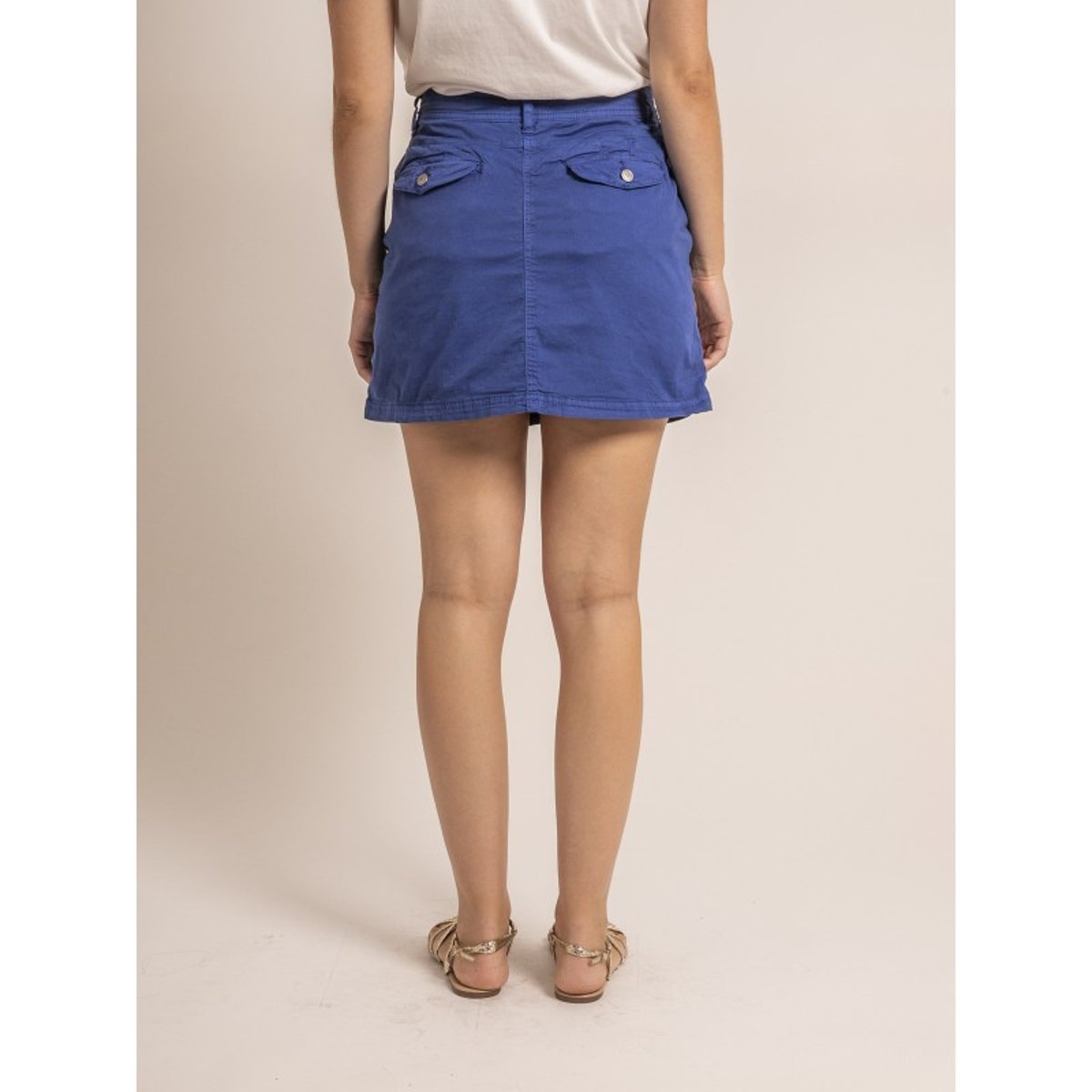 Jupe-short Courte Xomia bleu royal, DONA LISA