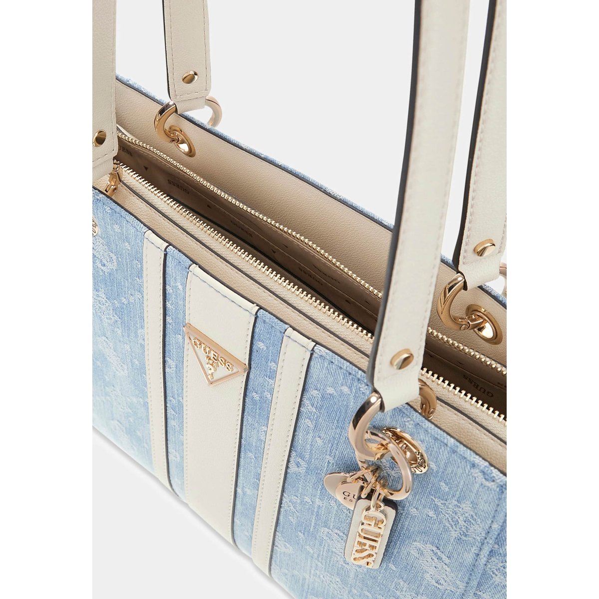 Sac Tote Noelle bleu clair, GUESS