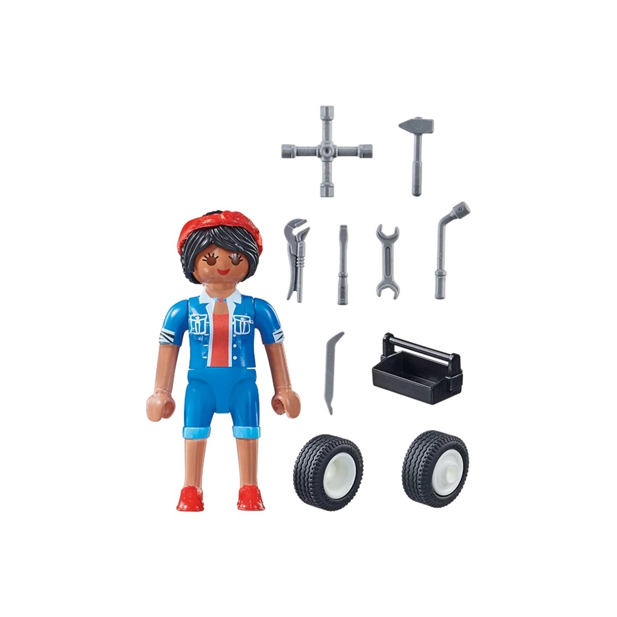 Special Plus Mécanicienne multicolore, PLAYMOBIL