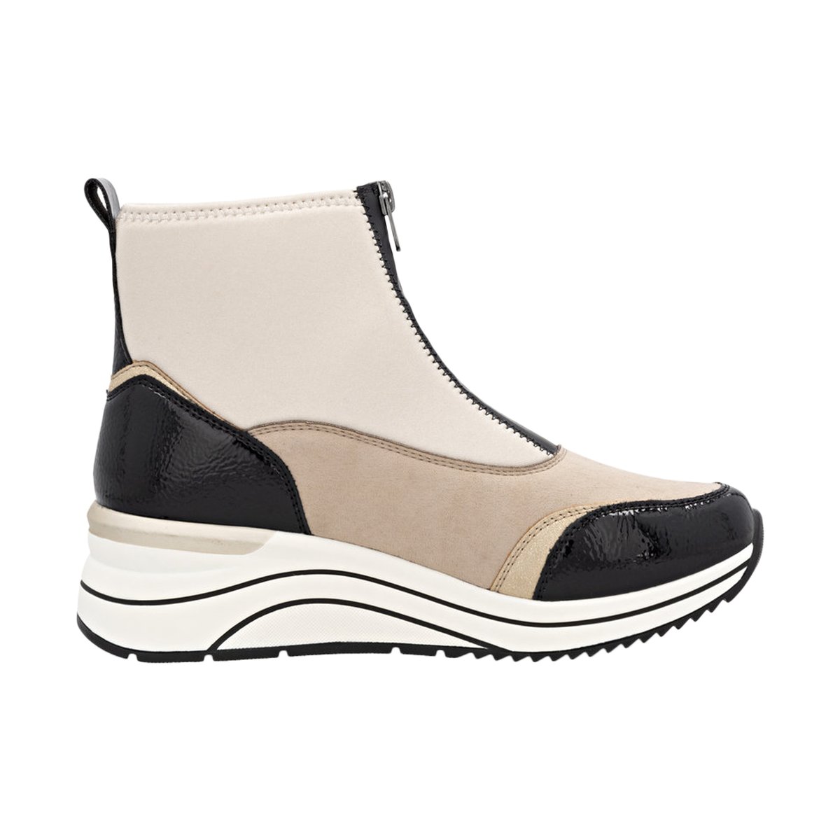 Basket Montante à Zip Leo beige-combi, REMONTE