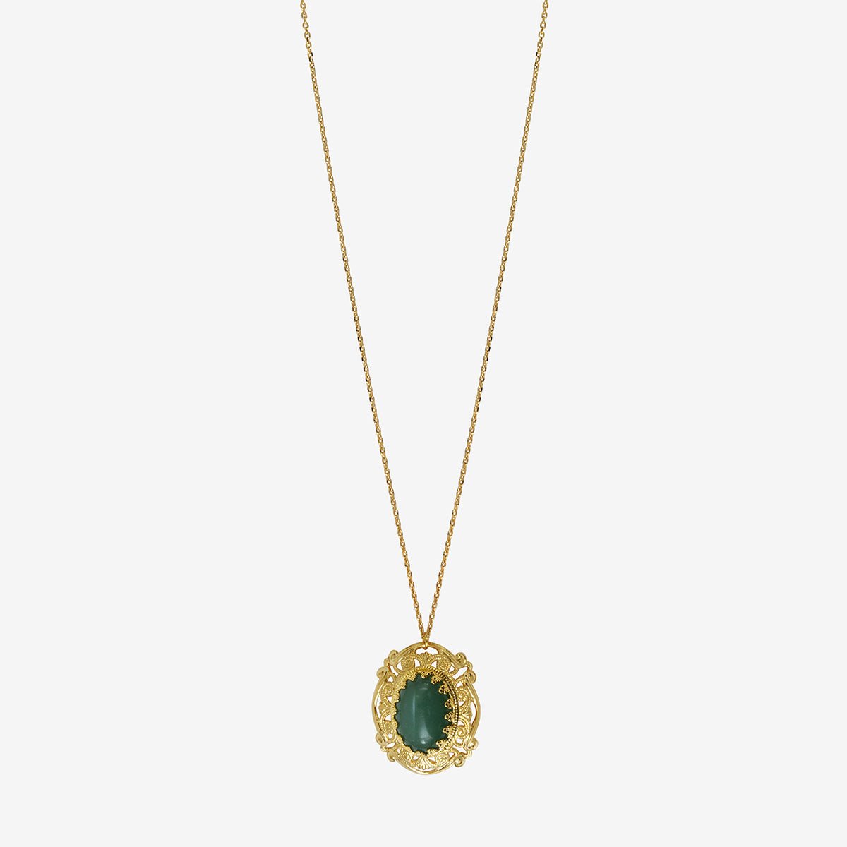 Collier gm dubarry aventurine vert, CAROLINE NAJMAN