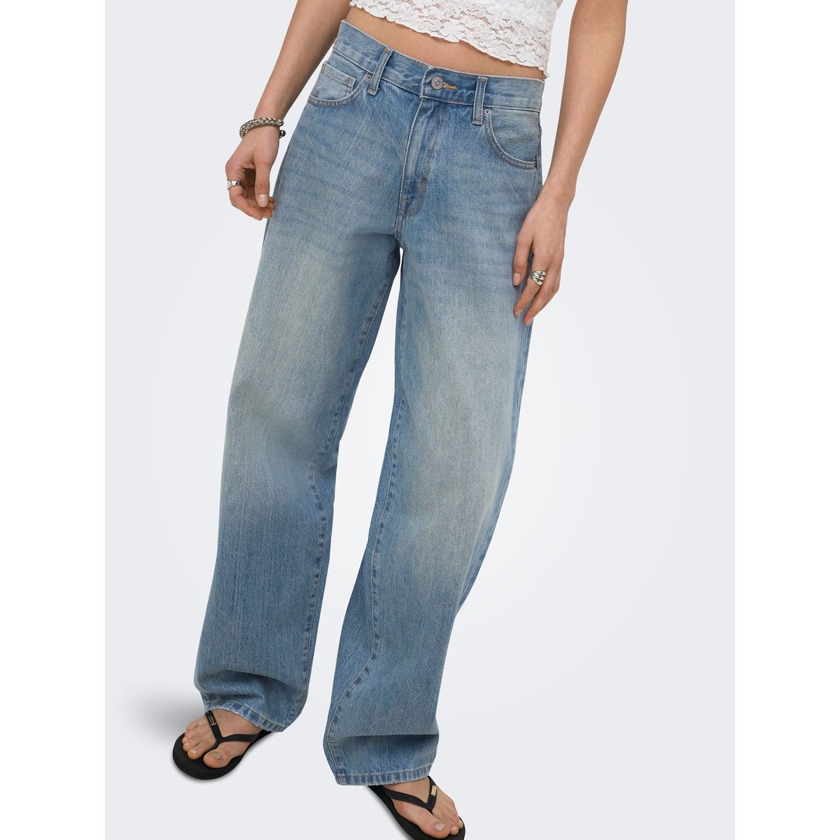 Jean Coupe Droite medium blue denim, ONLY