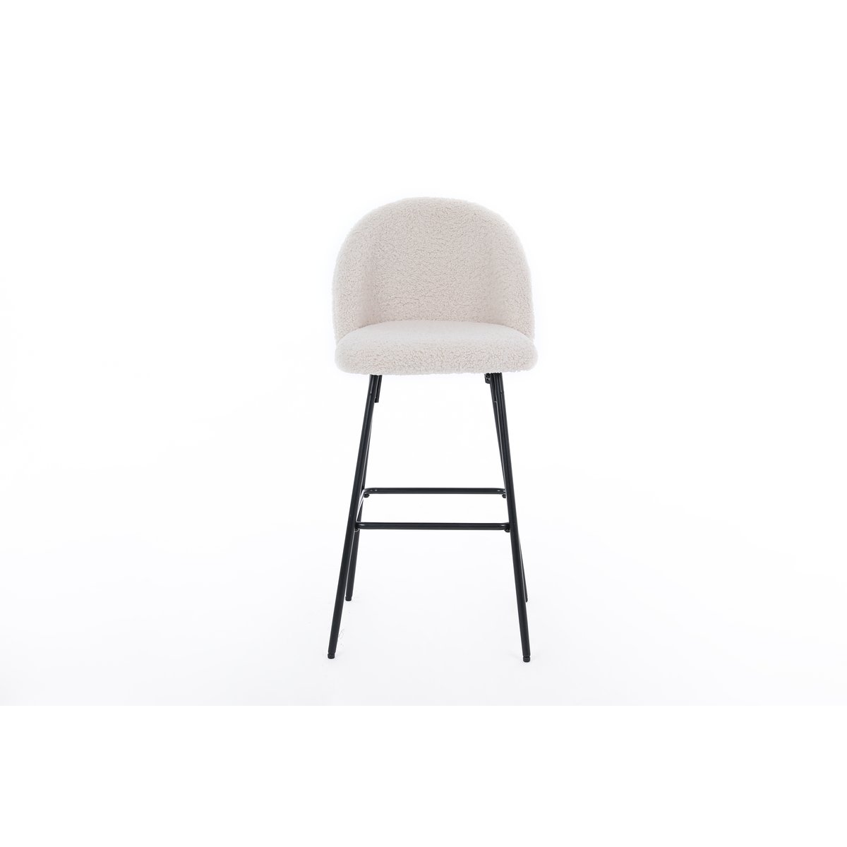 Lot de 2 tabourets de bar, NILSSON blanc cassé, NORDLYS