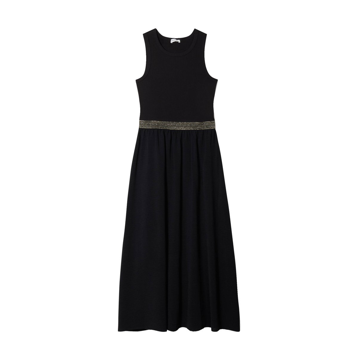 Robe longue effet 2-en-1 noir, CACHE CACHE
