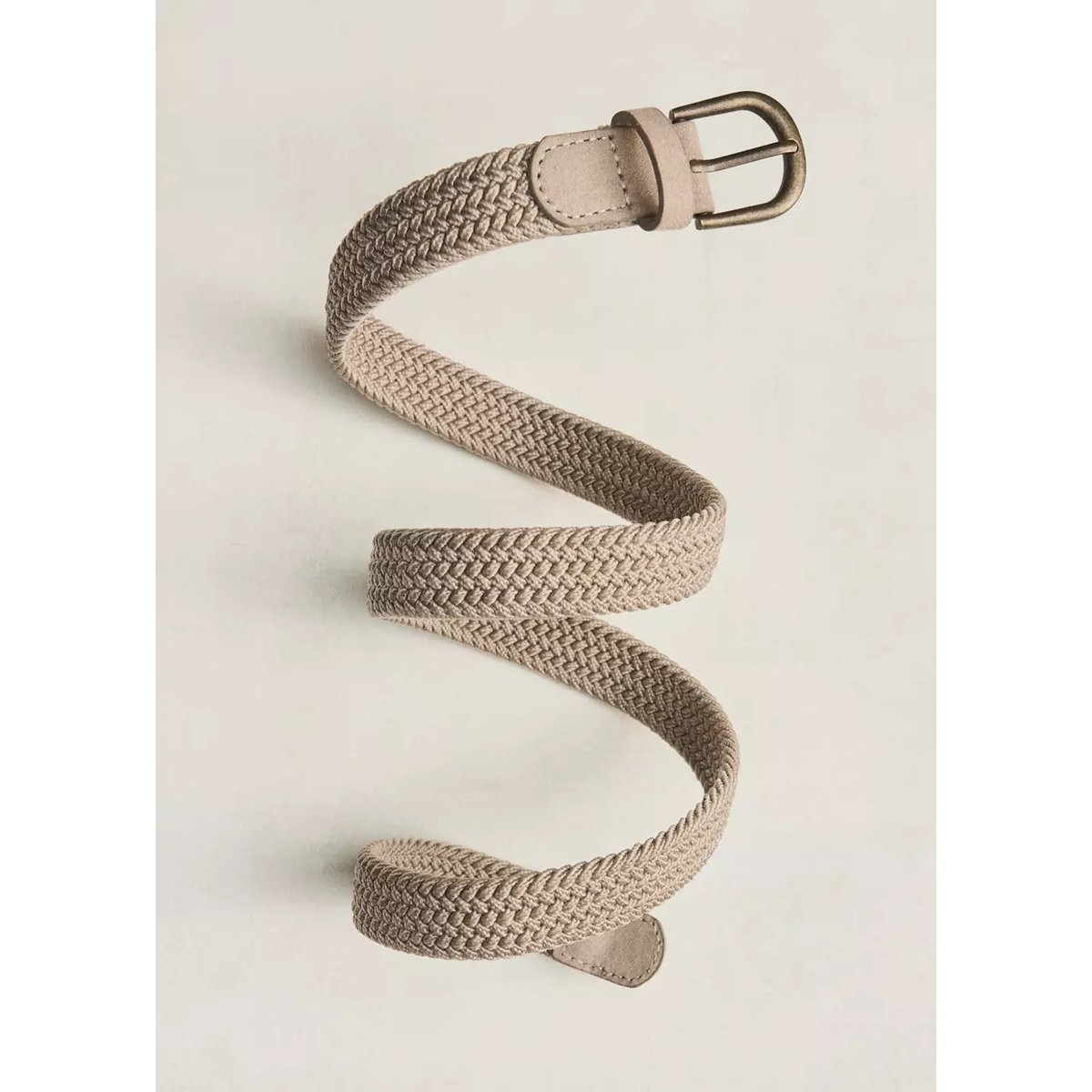 Ceinture tressée sable, MANGO KIDS