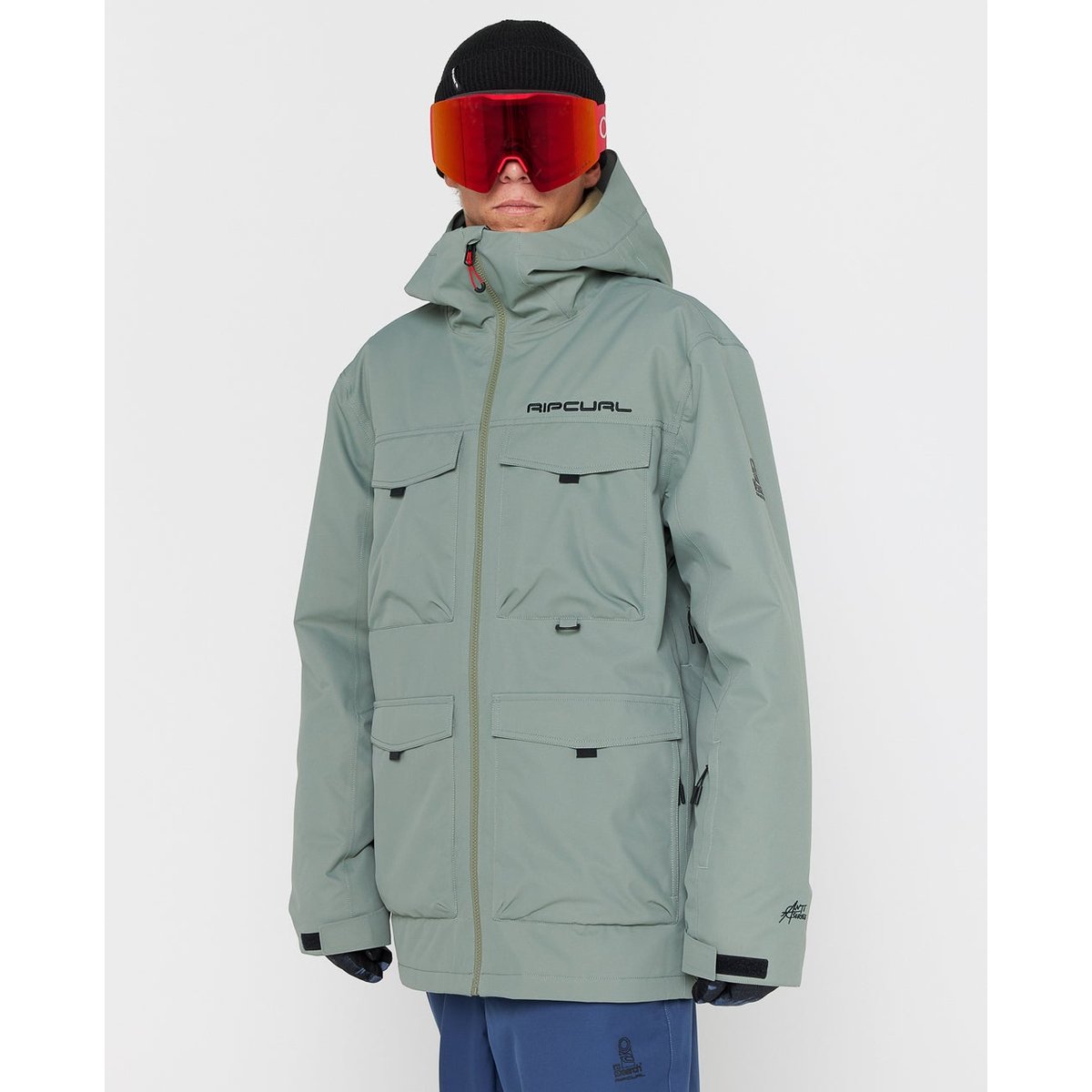 Veste de ski ANTI-SERIES Pinna 10K/10K vert cactus, RIP CURL