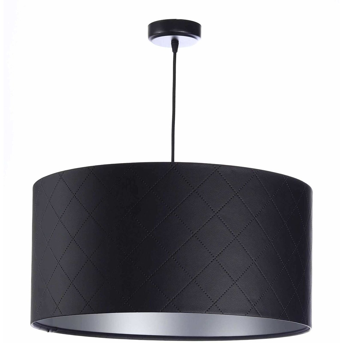 Suspension GLAM noir et argent satiné, BPS KONCEPT