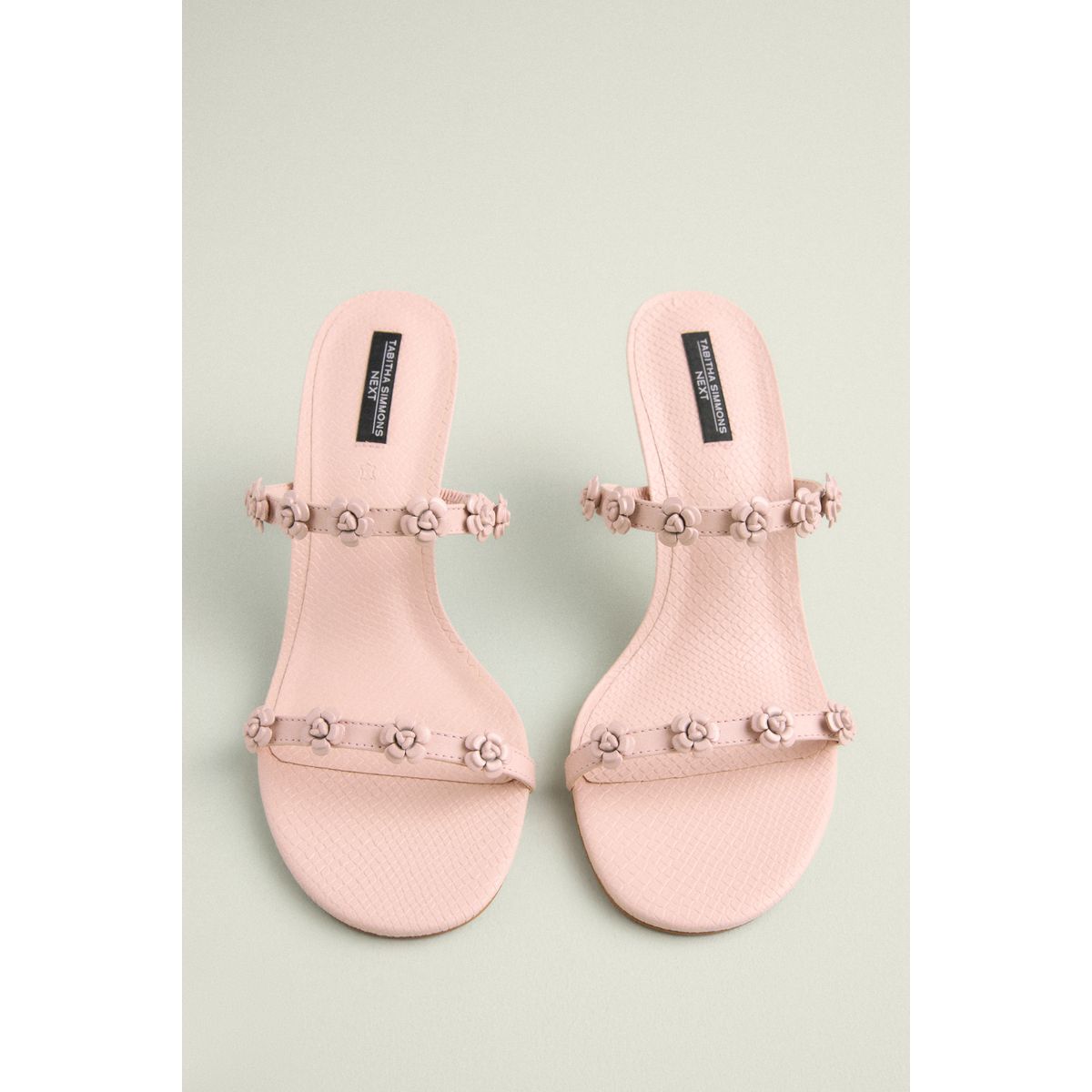 Mules tabitha flora rose pâle, NEXT