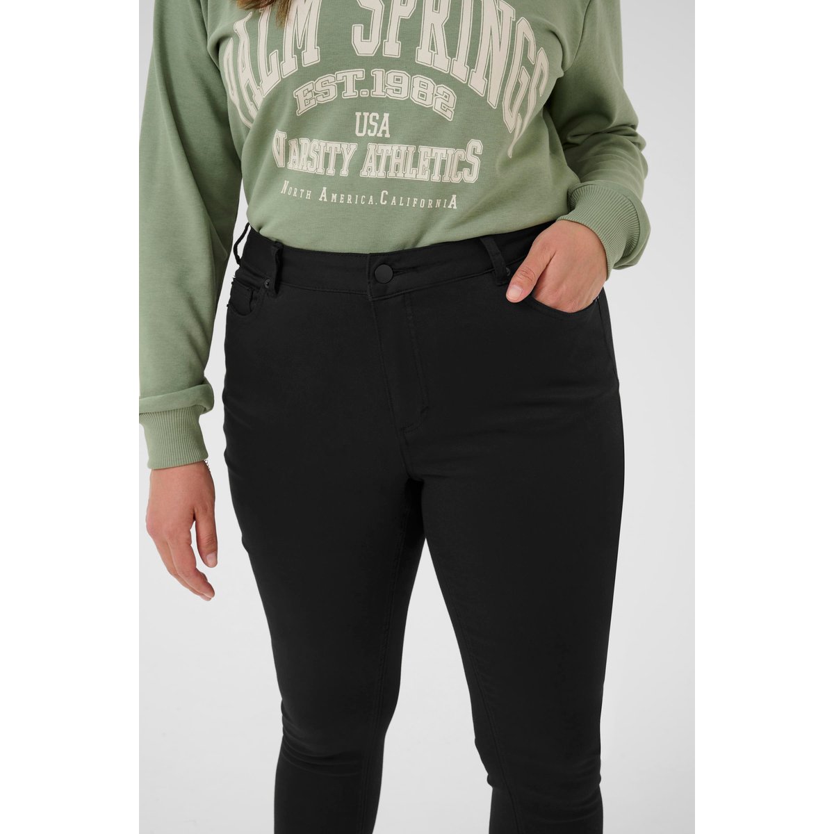 Jeans noir, KAFFE CURVE
