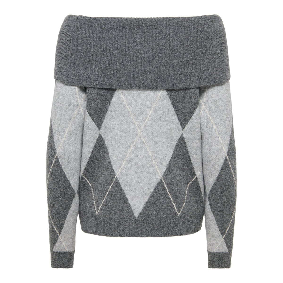 Pull En Maille dark grey melange, ONLY