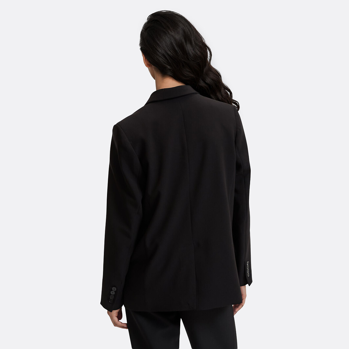 Blazer coupe ample noir, LA REDOUTE COLLECTIONS