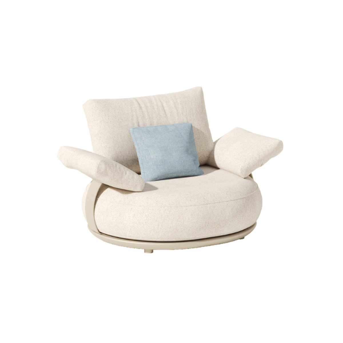 Salon de jardin modulable en aluminium, ELYO beige, AU JARDIN DE CHLOÉ