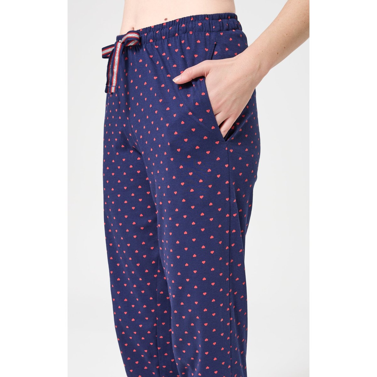 Pyjama en coton Valentine rouge, ARTHUR