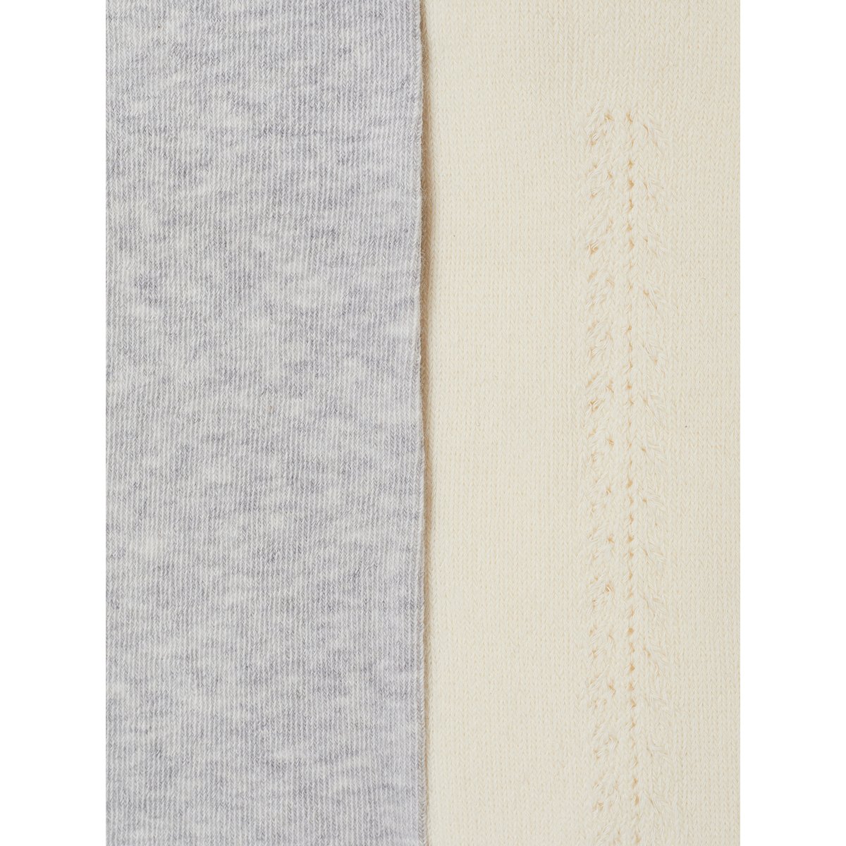 Lot de 2 collants ajourés écru, VERTBAUDET