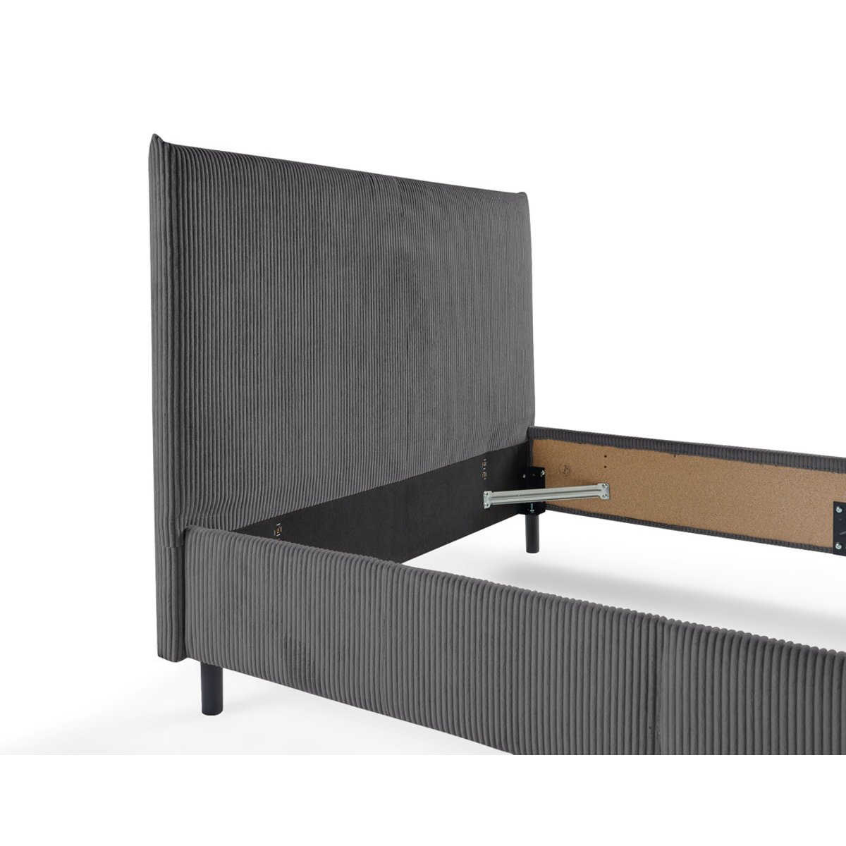 Lit - BOTTICELLI gris anthracite, BEST MOBILIER