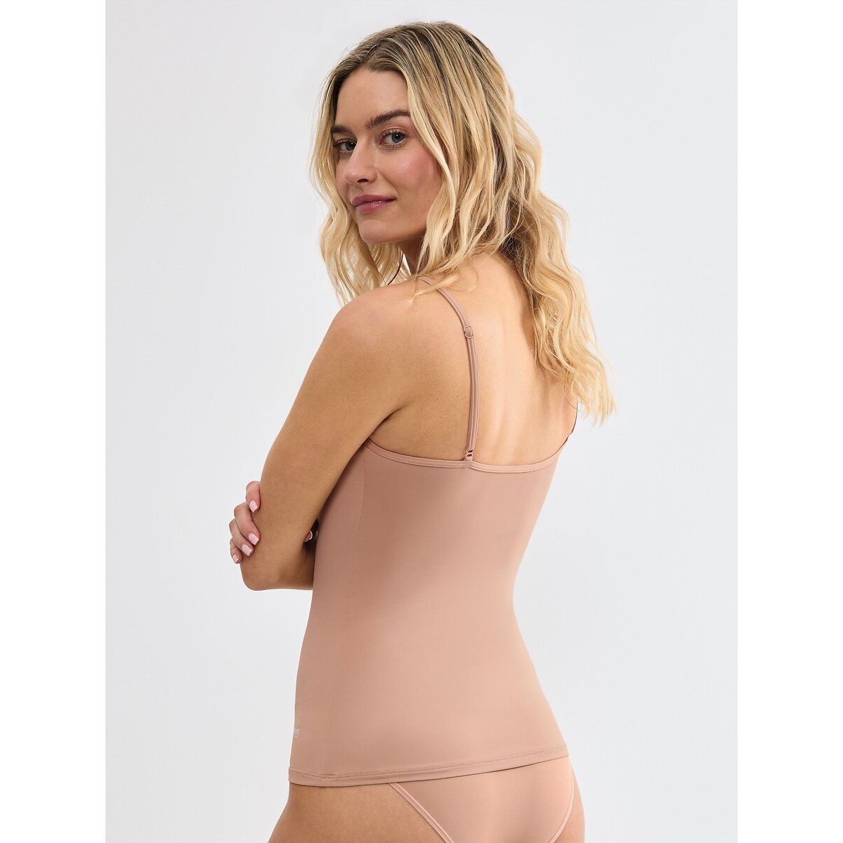 Canotta a spalline sottili, GO BLUSH marrone beige, SLOGGI