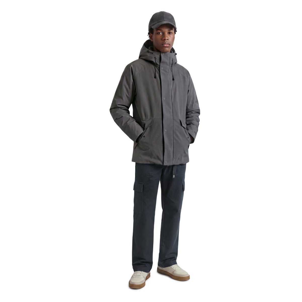 Veste technique coupe classique légèrement rembourré gris, MARC O’POLO DENIM