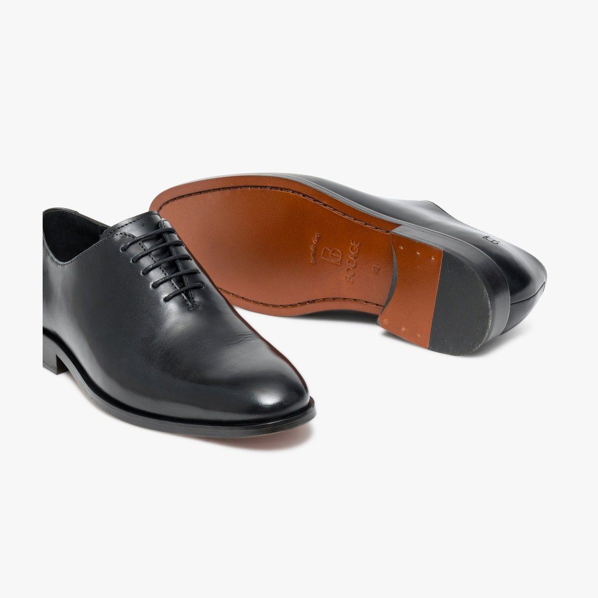 Derby en cuir HESTON noir, BOCAGE