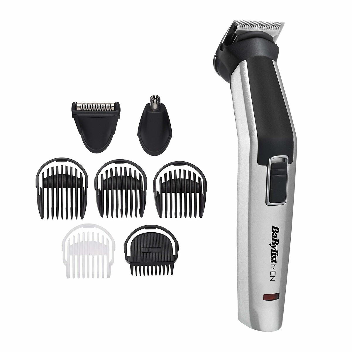 Tondeuse visage et corps 8 en 1 Titanium MT726E&nb gris, BABYLISS FOR MEN