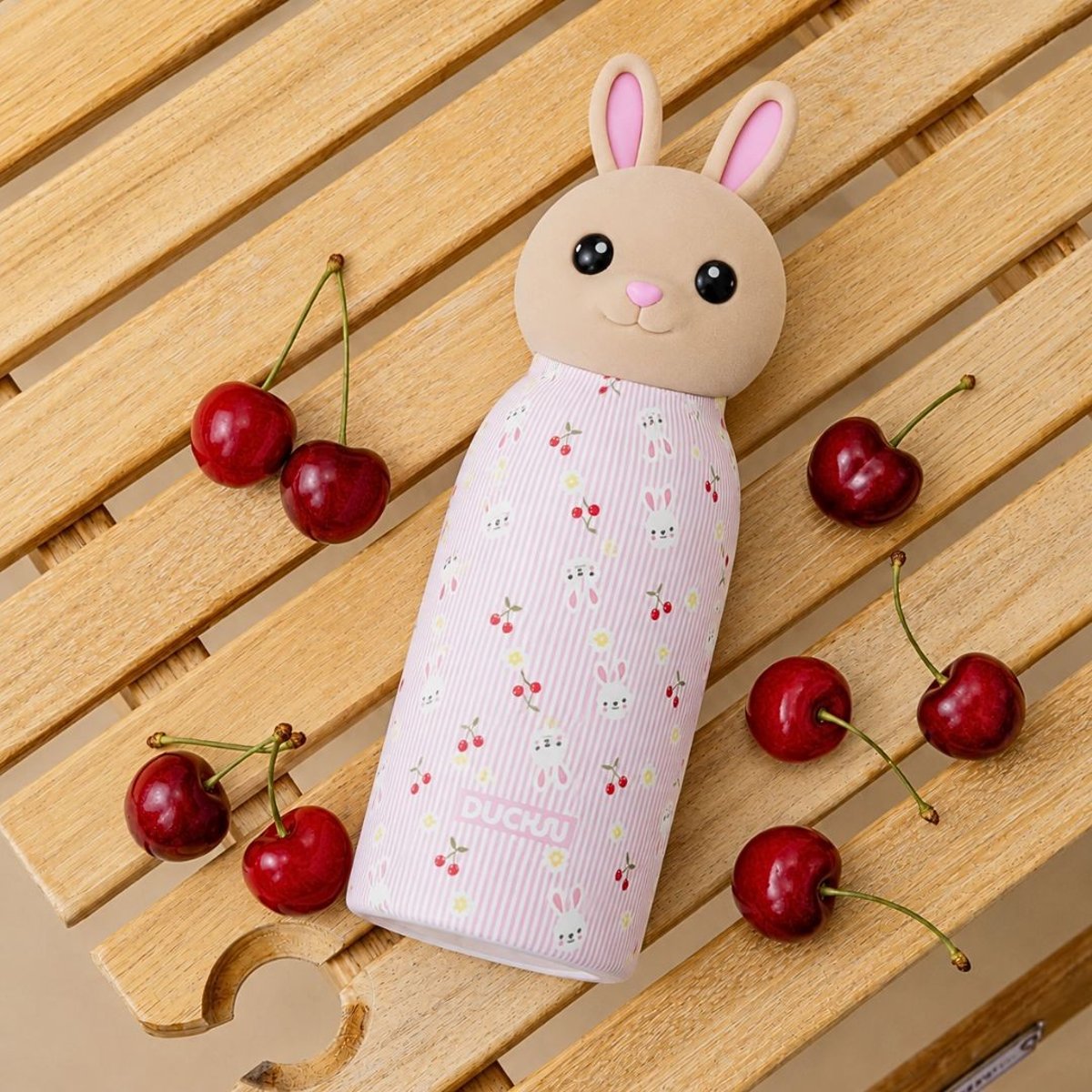 Gourde isotherme lapin, Zimo rose, ARTIME