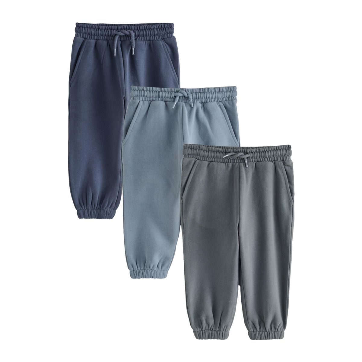 Pantalon de jogging en jersey toucher doux noir/gris, NEXT