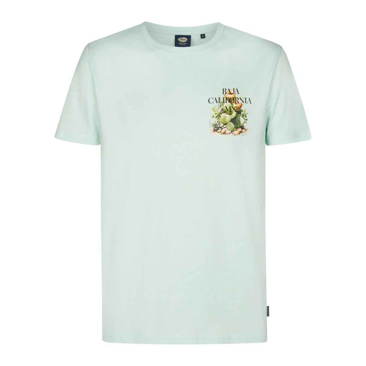 T-shirt dos imprimé magma vert cool mint, PETROL INDUSTRIES