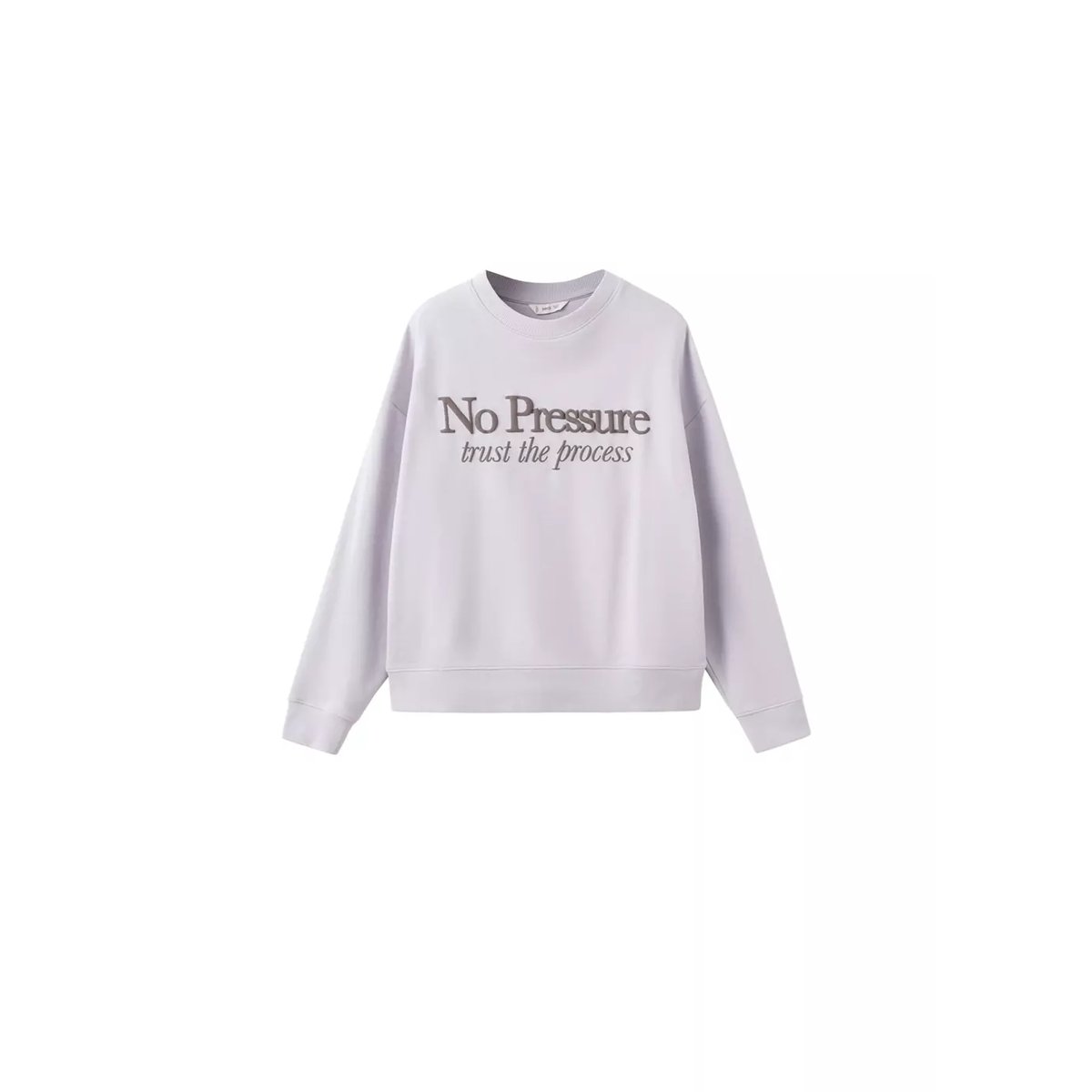 Sweat-shirt coton texte violet clair/pastel, MANGO TEEN