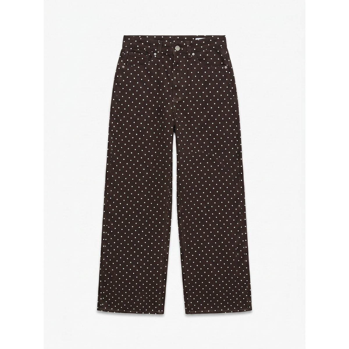Jean À Coupe Large marron - chocolate torte, VERO MODA