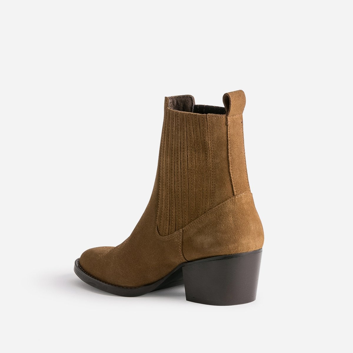 Boots À Talon en cuir SALVINA. camel, ERAM