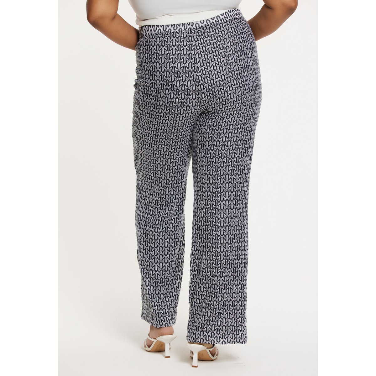 Pantalon imprimée bleu, YOEK