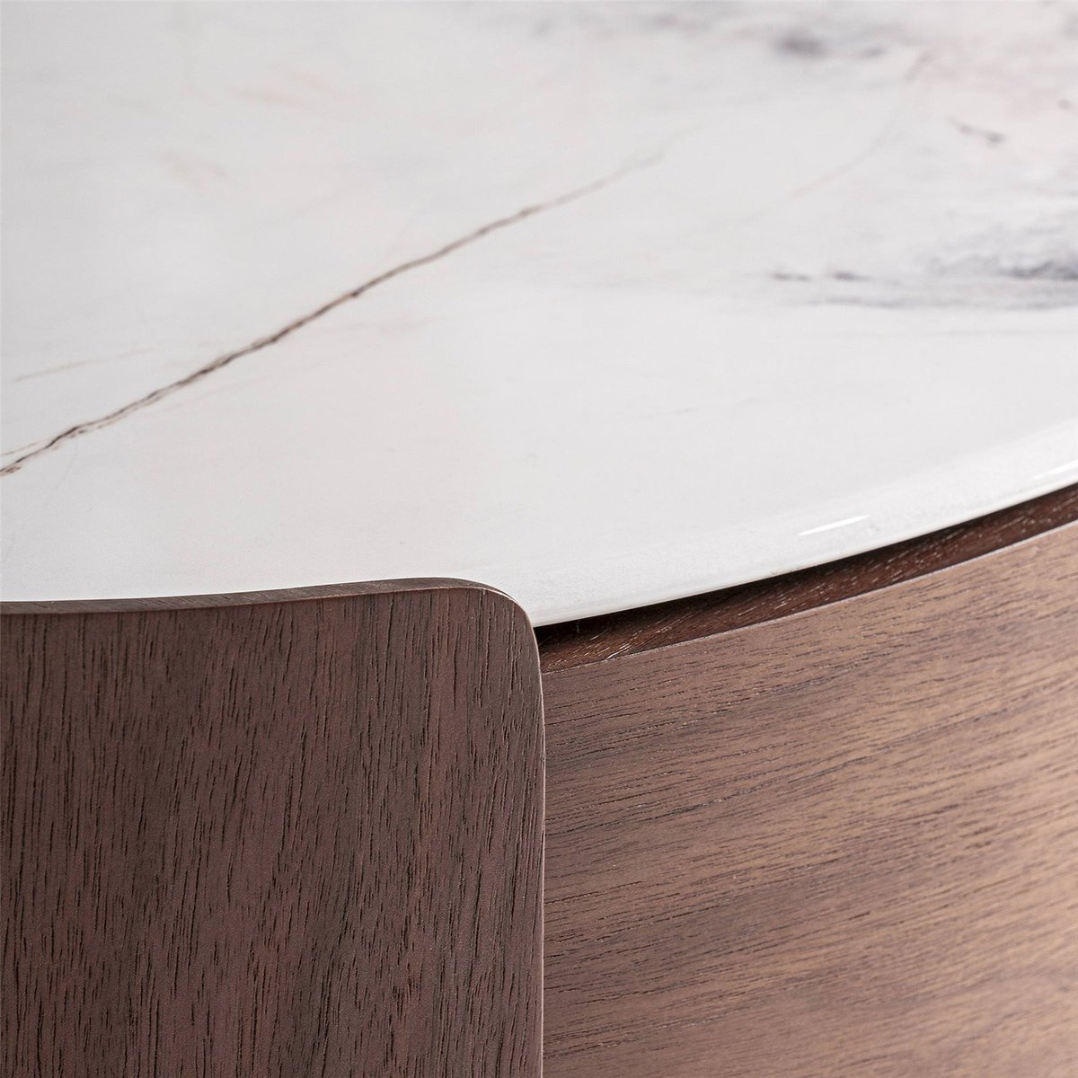Table de chevet en bois vieilli style contemporain marron clair finition vieillie, RECOLLECTION