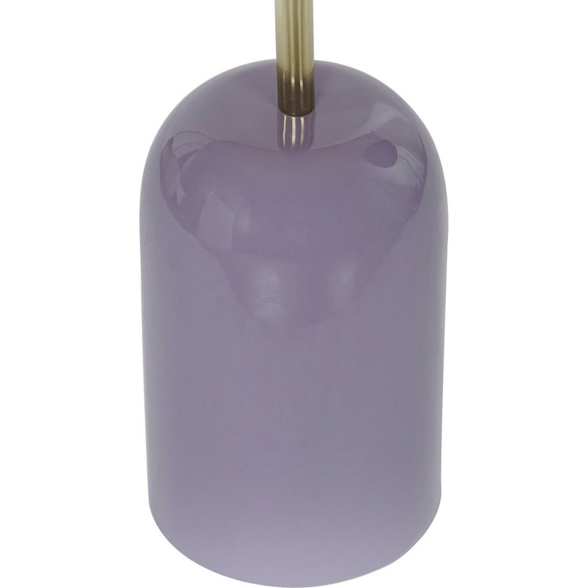 Table d'appoint ronde en fer et cuir, URBAN lilas pastel raffiné, RECOLLECTION