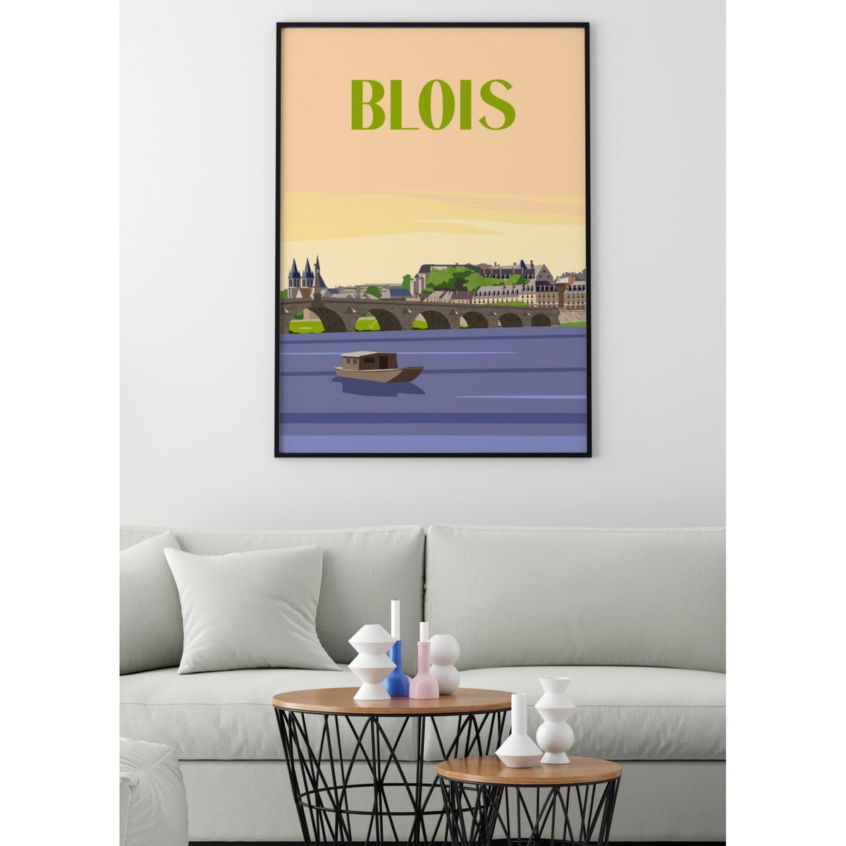 Affiche ville de Blois blanc, L'AFFICHERIE