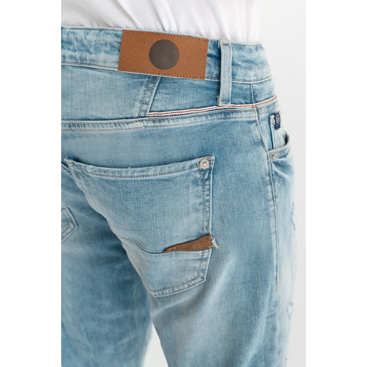 Jeans slim stretch 700/11, longueur 34 blue, LE TEMPS DES CERISES