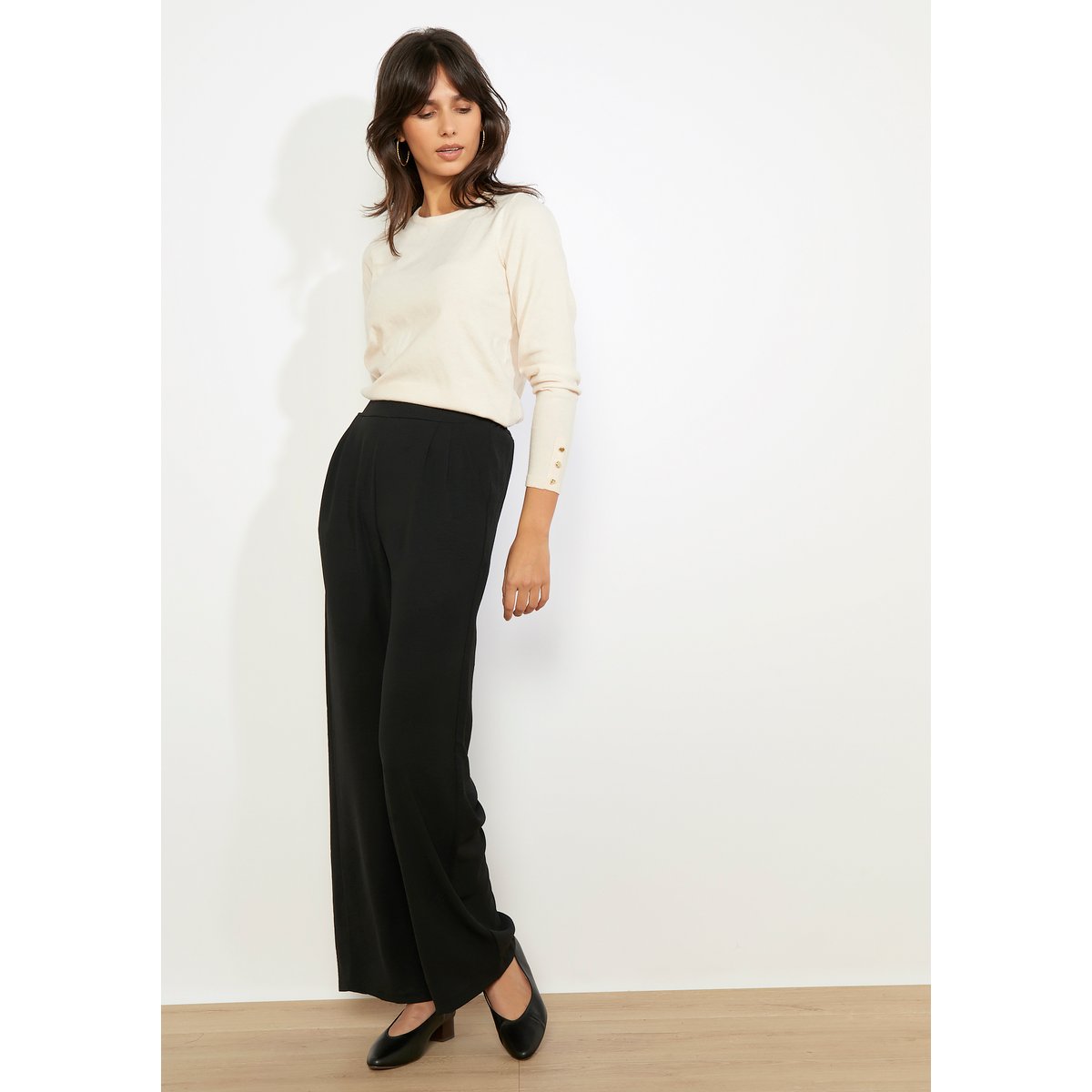 Pantalon fluide noir, LOLALIZA