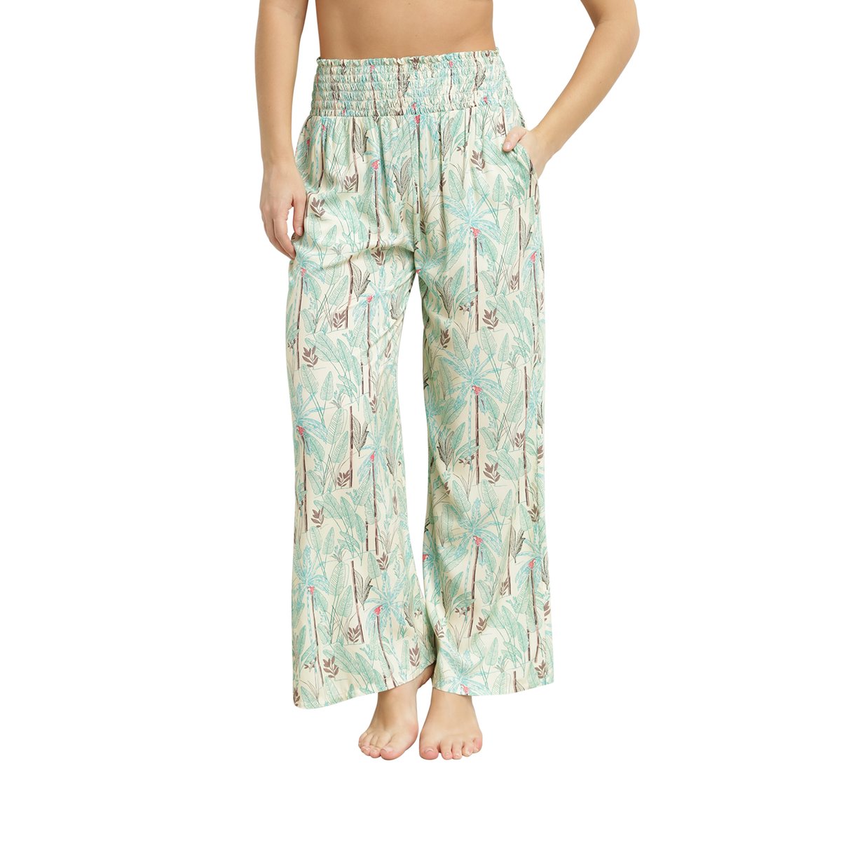 Pantalon de plage Tropical crème, DIM