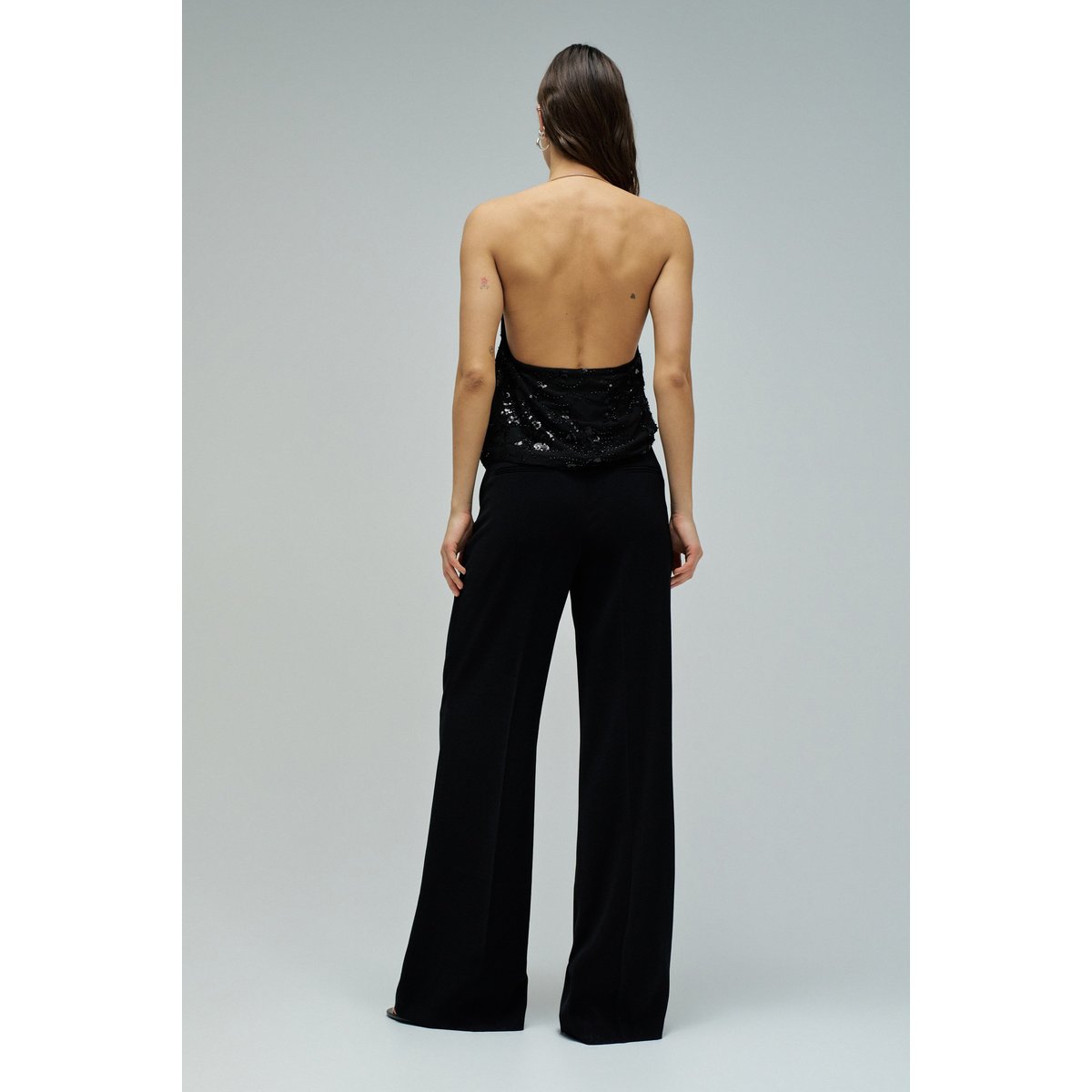 TOP EN SEQUINS noir, SALSA JEANS