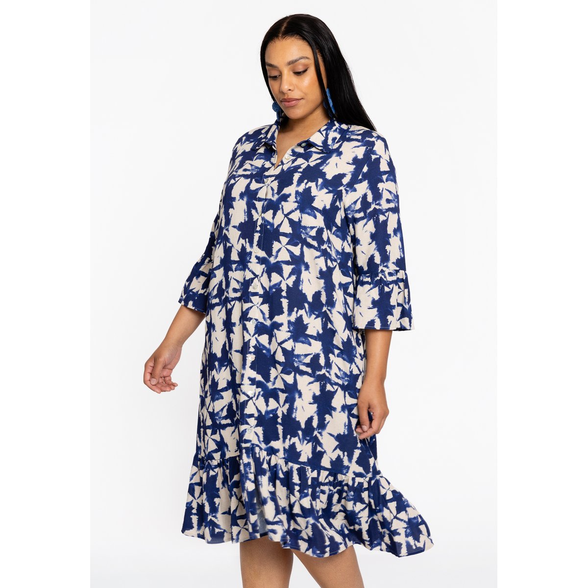 Robe imprimé / imprimée floral bleu, YOEK