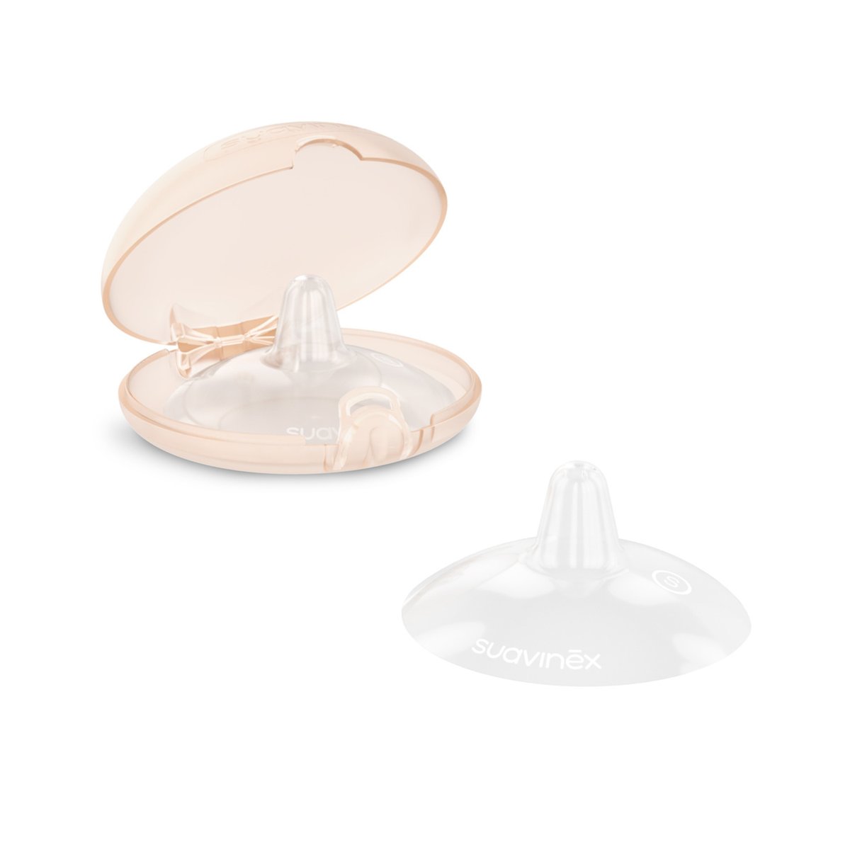 Bouts de sein en silicone taille S transparent, SUAVINEX