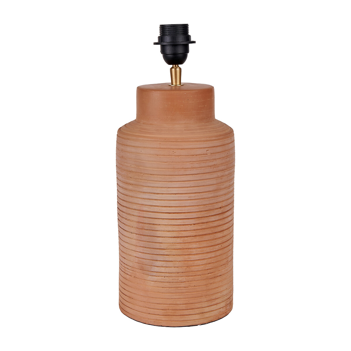 Serena Tall Ribbed Terracotta Table Lamp Base natural, ÉDITÉ