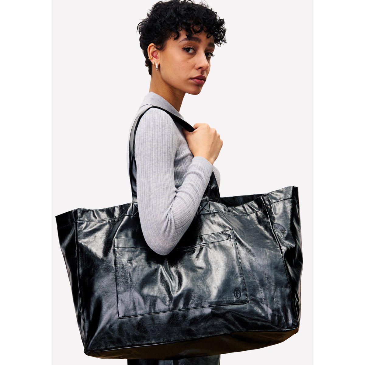 Sac en coton RAVEL noir, FRNCH