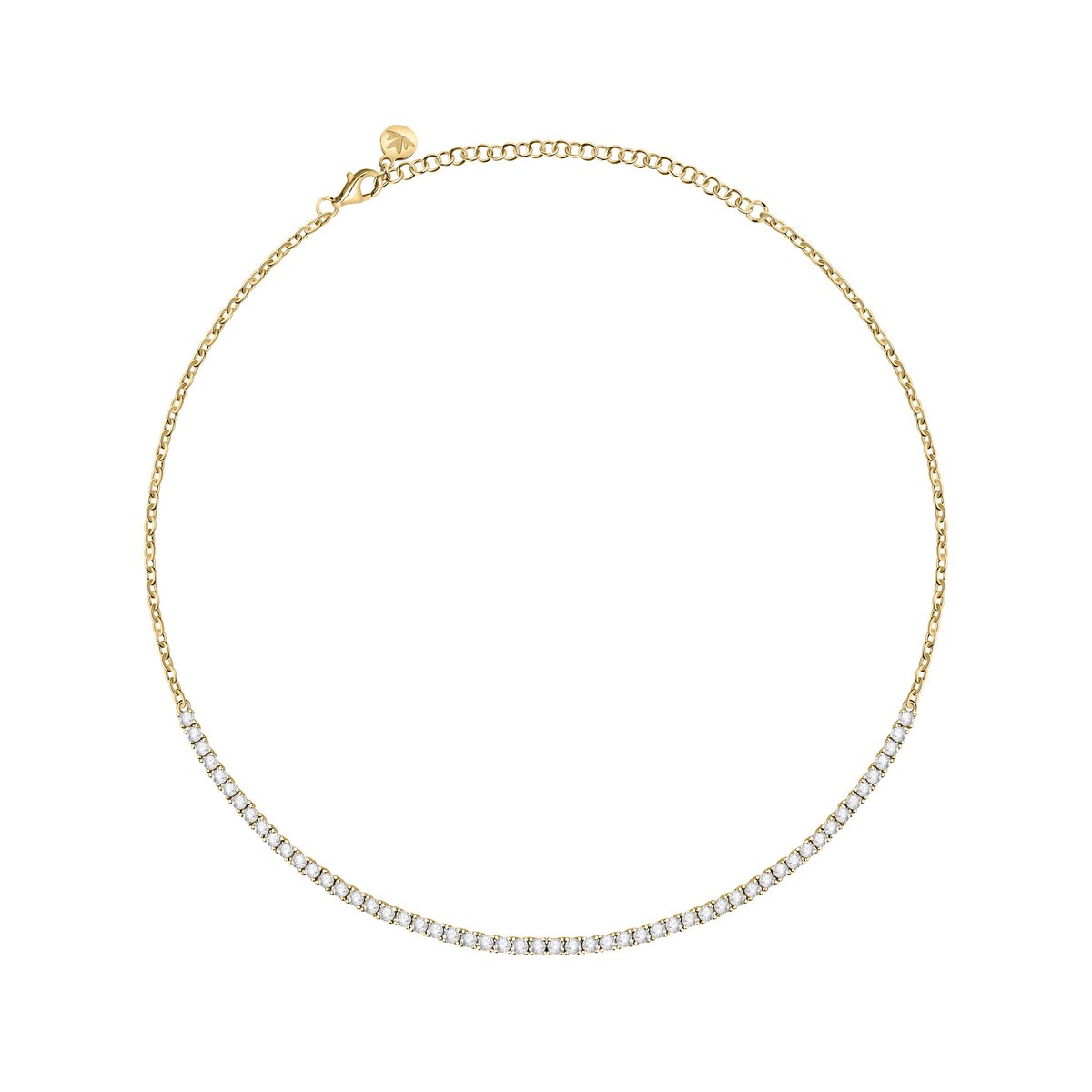 Collier en laiton, zircons SCINTILLE blanc, MORELLATO