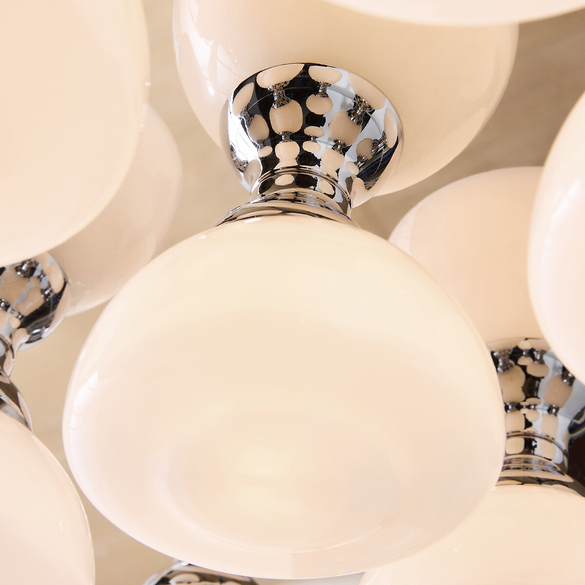 MADE.COM Monroe 9-Light Flush Ceiling Light chrome, MADE
